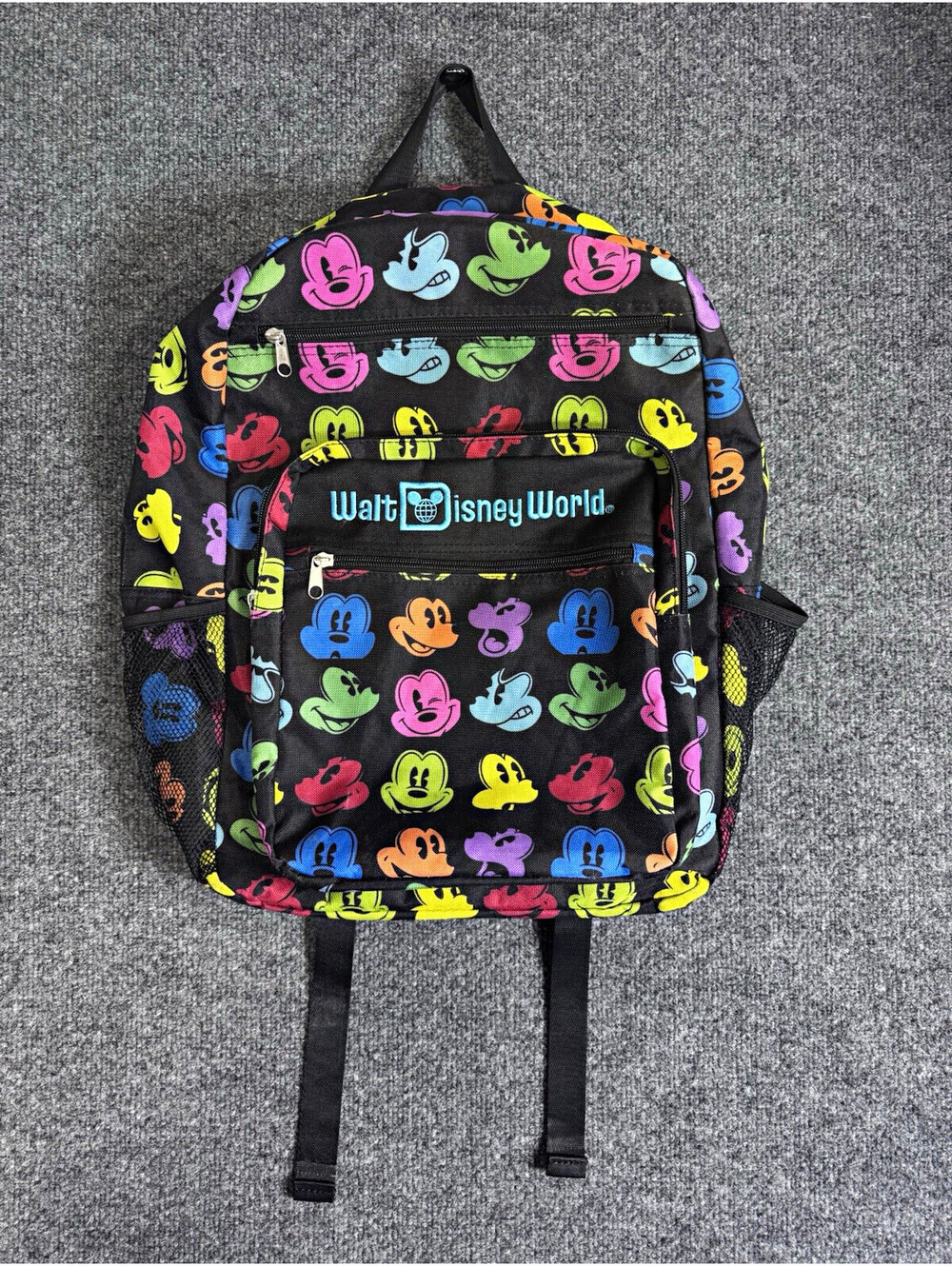 Walt Disney World Exclusive Multi Color Mickey Mouse Faces Full-size Backpack